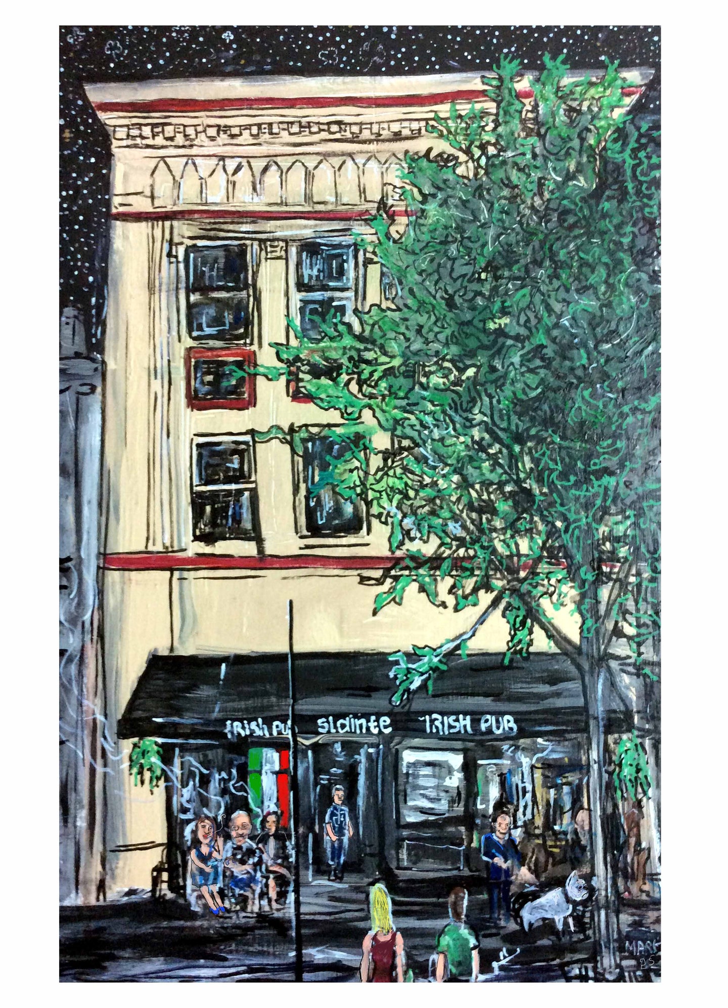 stars over slainte'  8x10 signed art print by Mark Herbert