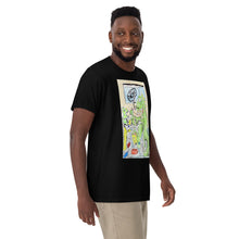 Load image into Gallery viewer, Godzilla steps on a lego Unisex garment-dyed heavyweight t-shirt