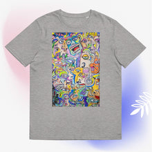 Load image into Gallery viewer, Unisex organic cotton t-shirt abstract faces by Mark Herbert