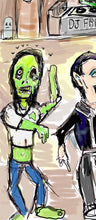 Load image into Gallery viewer, 8x10 signed print Monster disco party