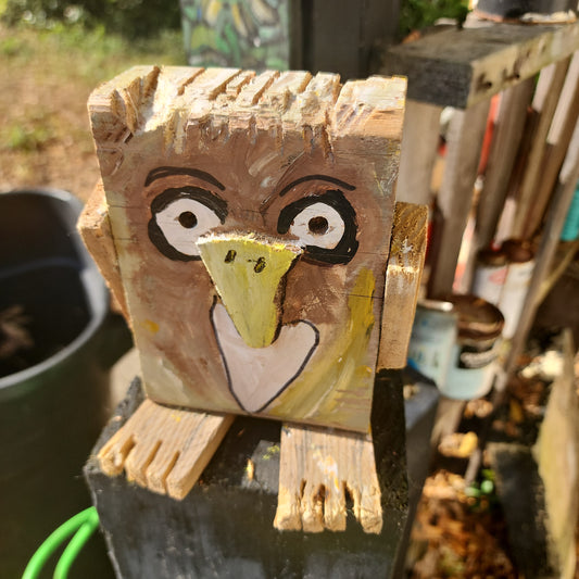 folk art critter lil  owl