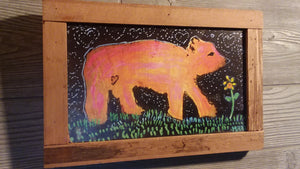 8x12 framed little love bear print