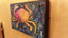 Load image into Gallery viewer, Stars and surf Original crab painting 10x16