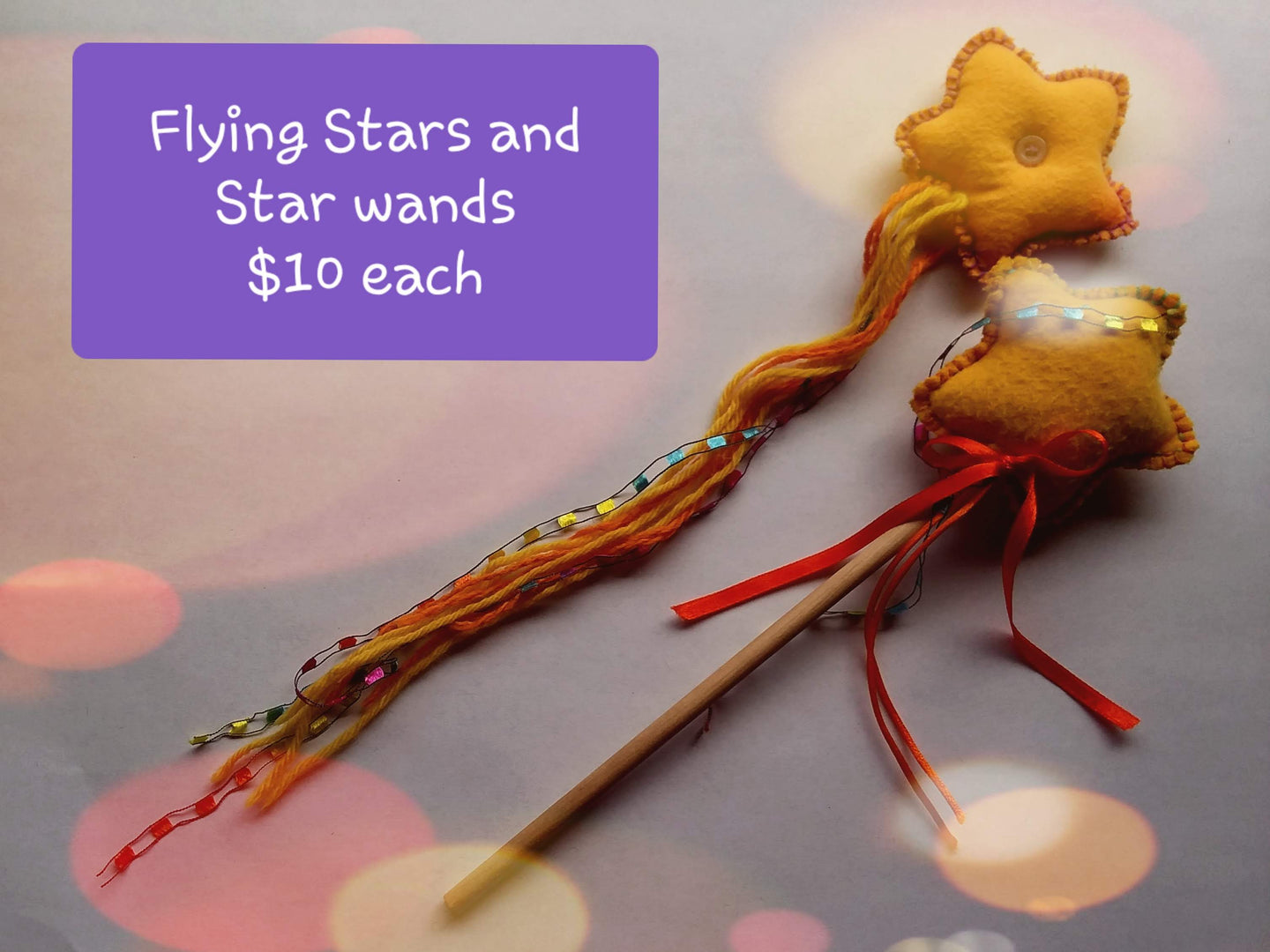 Flying stars and star wand