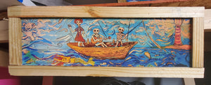 ship of fools 9x24" framed print scratch and dent