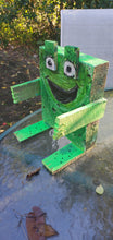 Load image into Gallery viewer, 9 inch folk froggy wood scrap.critter