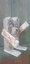 Load image into Gallery viewer, folk art wood scrap critter little bear