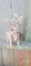 Load image into Gallery viewer, handmade wood scrap critter reindeer 7 inch tall