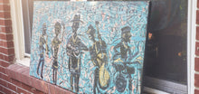 Load image into Gallery viewer, original  4ft x3 ft blues and jazz painting
