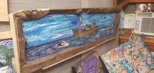 Ship of fools: shipwreck  original 4 foot  painting