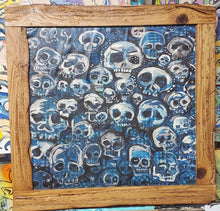 Load image into Gallery viewer, Blue skulls prints