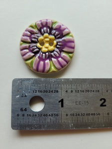 7 beatidul handmade ceramic buttons