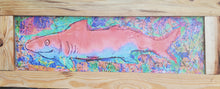 Load image into Gallery viewer, 26&quot; framed print &quot;pink shark &quot;