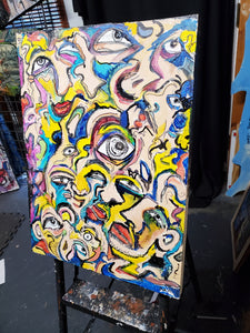 abstract 24 x16 " original