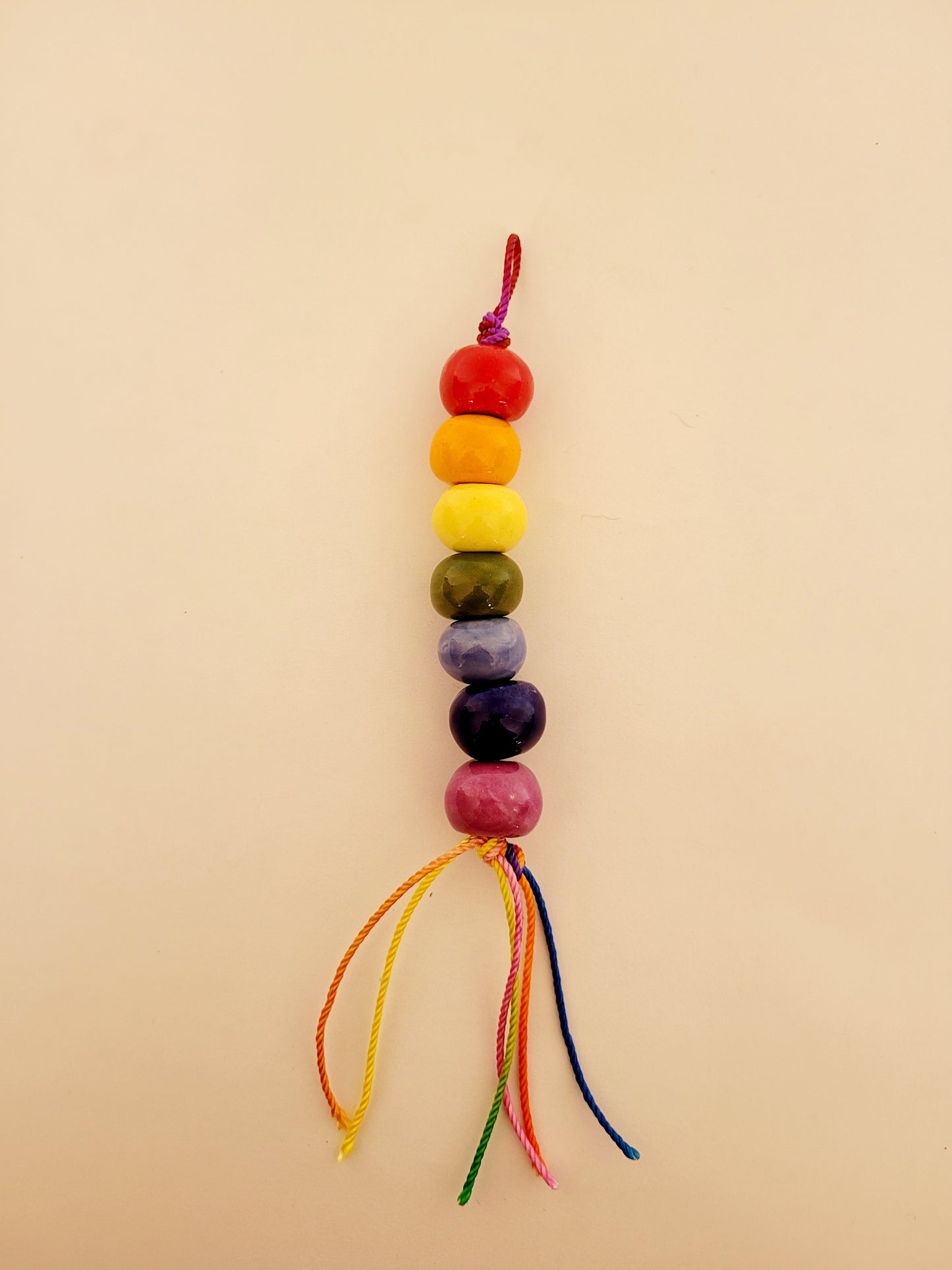 Ceramic Rainbow Beads