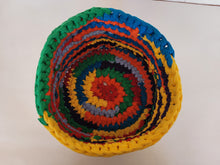 Load image into Gallery viewer, Crocheted t-shirt basket