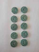 Load image into Gallery viewer, Set of 10 Nordic Blue Round Buttons