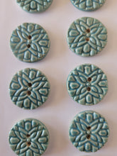 Load image into Gallery viewer, Set of 10 Nordic Blue Round Buttons