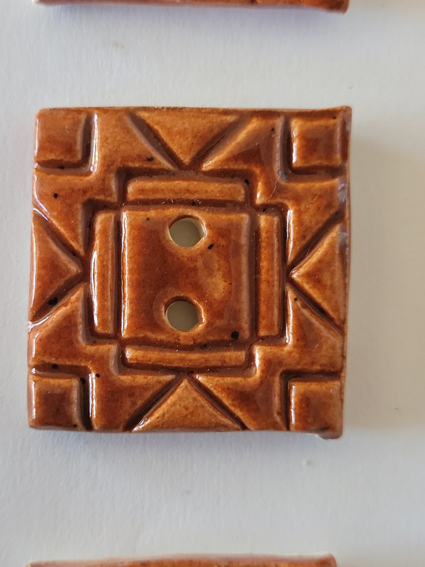 Set of 10 Square Aztec Inspired Buttons