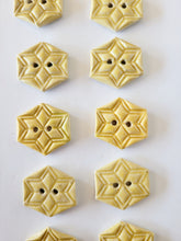 Load image into Gallery viewer, Set of 10 Golden Yellow Buttons