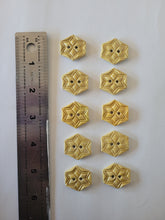 Load image into Gallery viewer, Set of 10 Golden Yellow Buttons