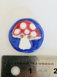 Set of 4 mushroom buttons