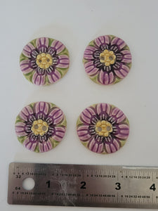 Set of 4 Flower Buttons