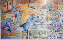 Load image into Gallery viewer, 8x10 shark bar  signed paper print in poly sleeve