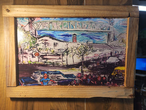 13"x19" waterline brewery framed print