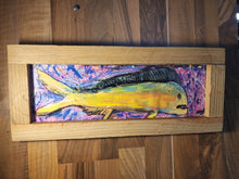 Load image into Gallery viewer, 19x8&quot; embellished mahi print