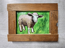 Load image into Gallery viewer, 7x9&quot; framed sheep print