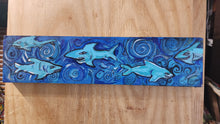 Load image into Gallery viewer, 24x7 original acrylic  sharks