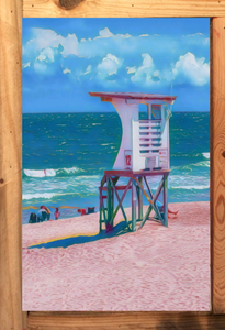 life guard tower Carolina beach prints