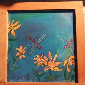 Dragonfly 11"x11" (mounted print)