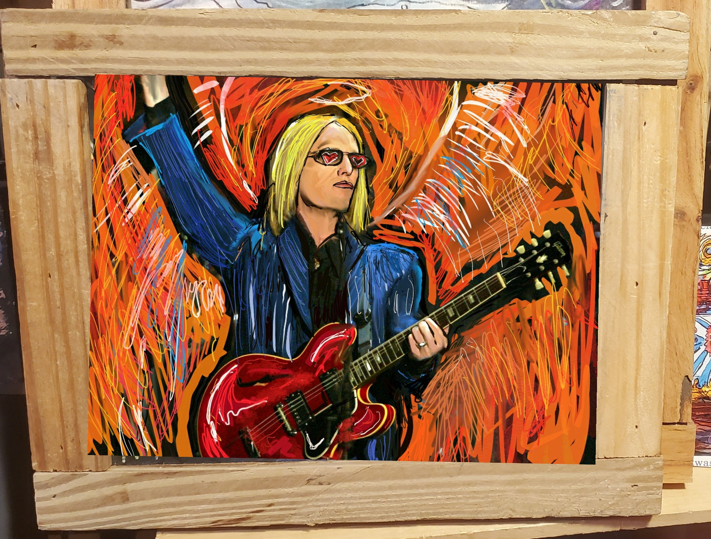 Tom Petty framed print 10x14