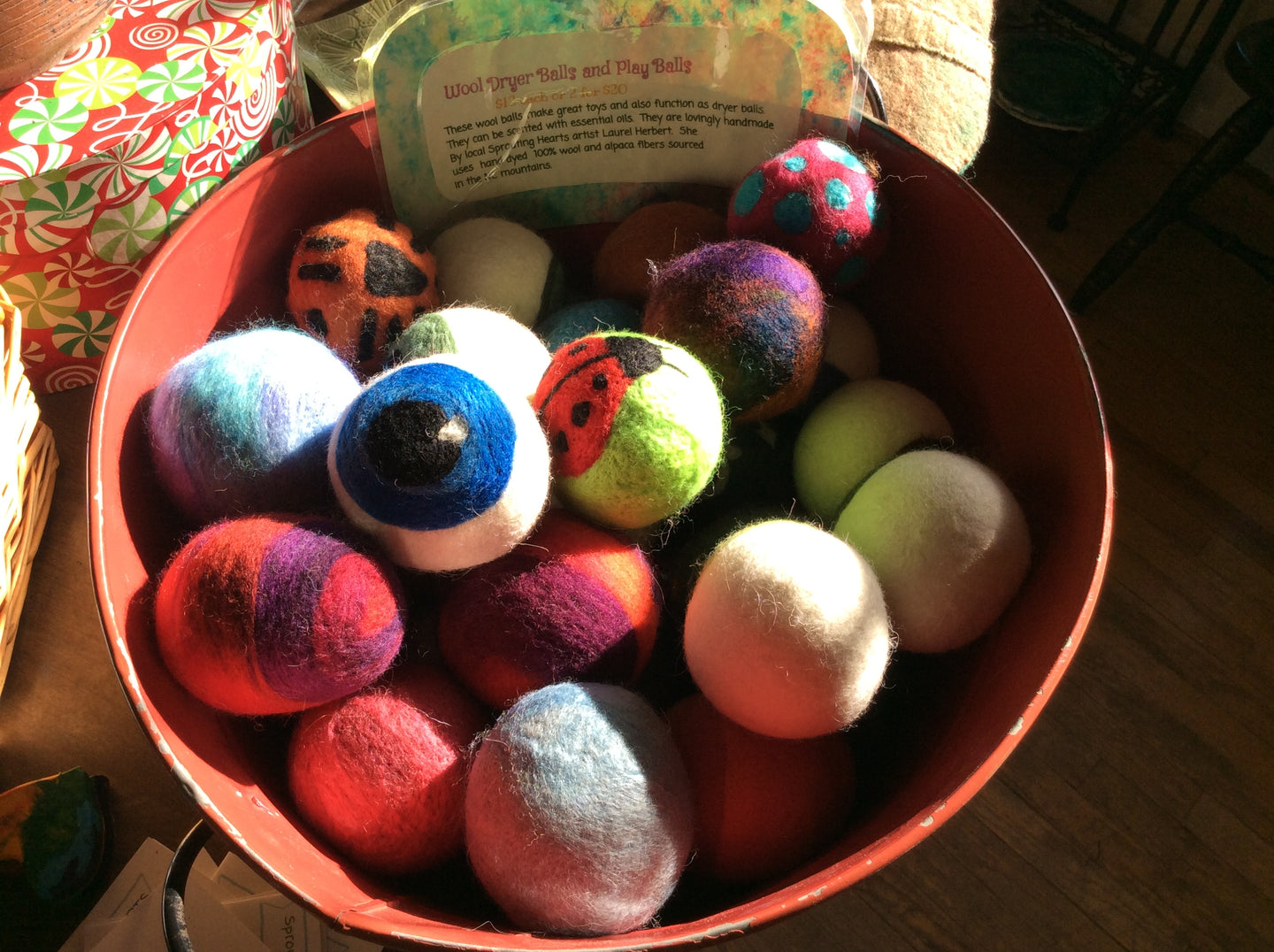 Needle Felted Dryer Balls Handmade with love