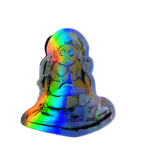 Load image into Gallery viewer, Space buddah holographic sticker