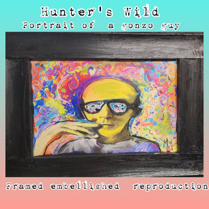 "Hunter's Wild"  hand embelished print variant.2.