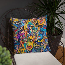 Load image into Gallery viewer, Abstract face pillow