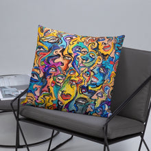 Load image into Gallery viewer, Abstract face pillow