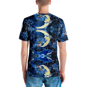 Men's T-shirt all over print constellation fishmerman