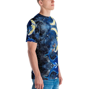 Men's T-shirt all over print constellation fishmerman
