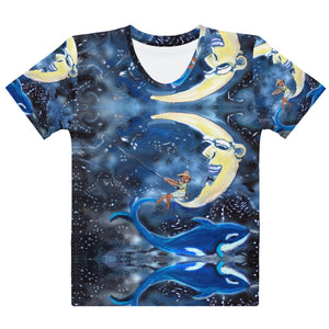 Women's T-shirt all over print Constellation fishman