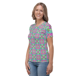Women's T-shirtskull mandala