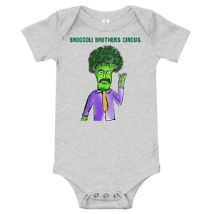 Baby short sleeve one piece Broccoli brothers circus onsie