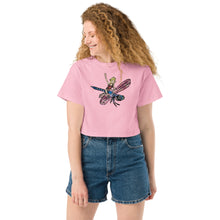 Load image into Gallery viewer, dragon fly rider Champion crop top