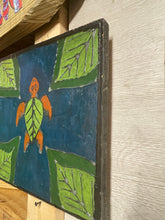Load image into Gallery viewer, Leaf turtle 14x14 “original mounted drawing by Laurel Herbert