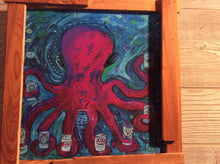 Load image into Gallery viewer, Wilmington Hoptopus 11&quot;x 11&quot; framed print