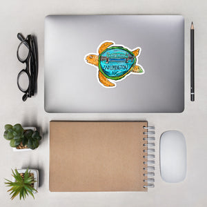Bubble-free stickers Wilmington Sea turtle