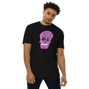 pink sugar skull Men’s premium heavyweight tee